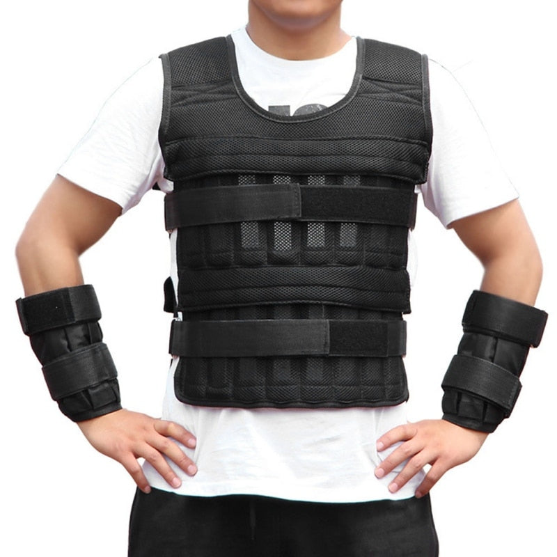 TacticPro™  Reinforced Tactical Vest - Adjustable Steel Plate Chest With Shoulder Pad
